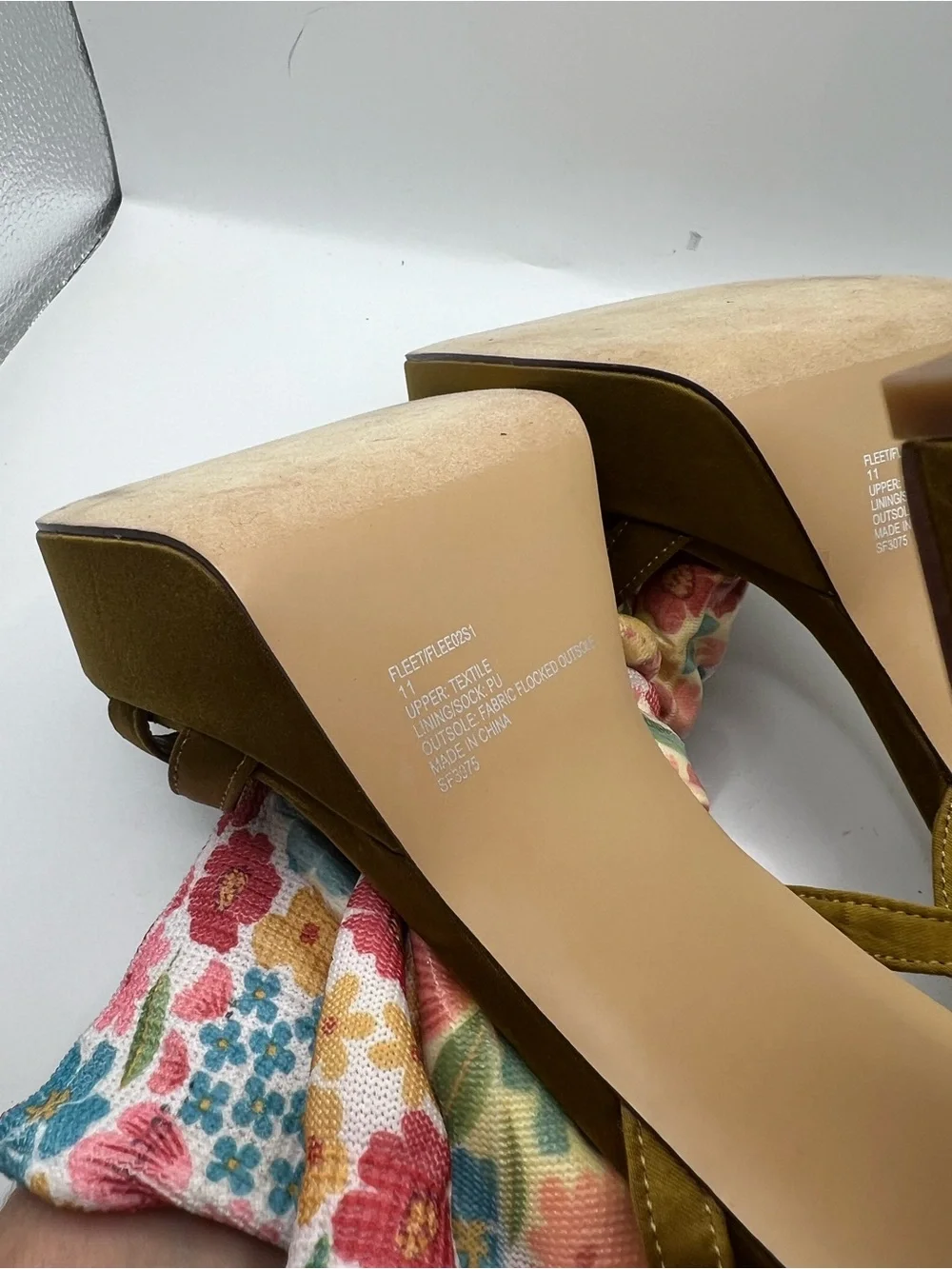 Steve Madden olive Platform Block Heel Sandals